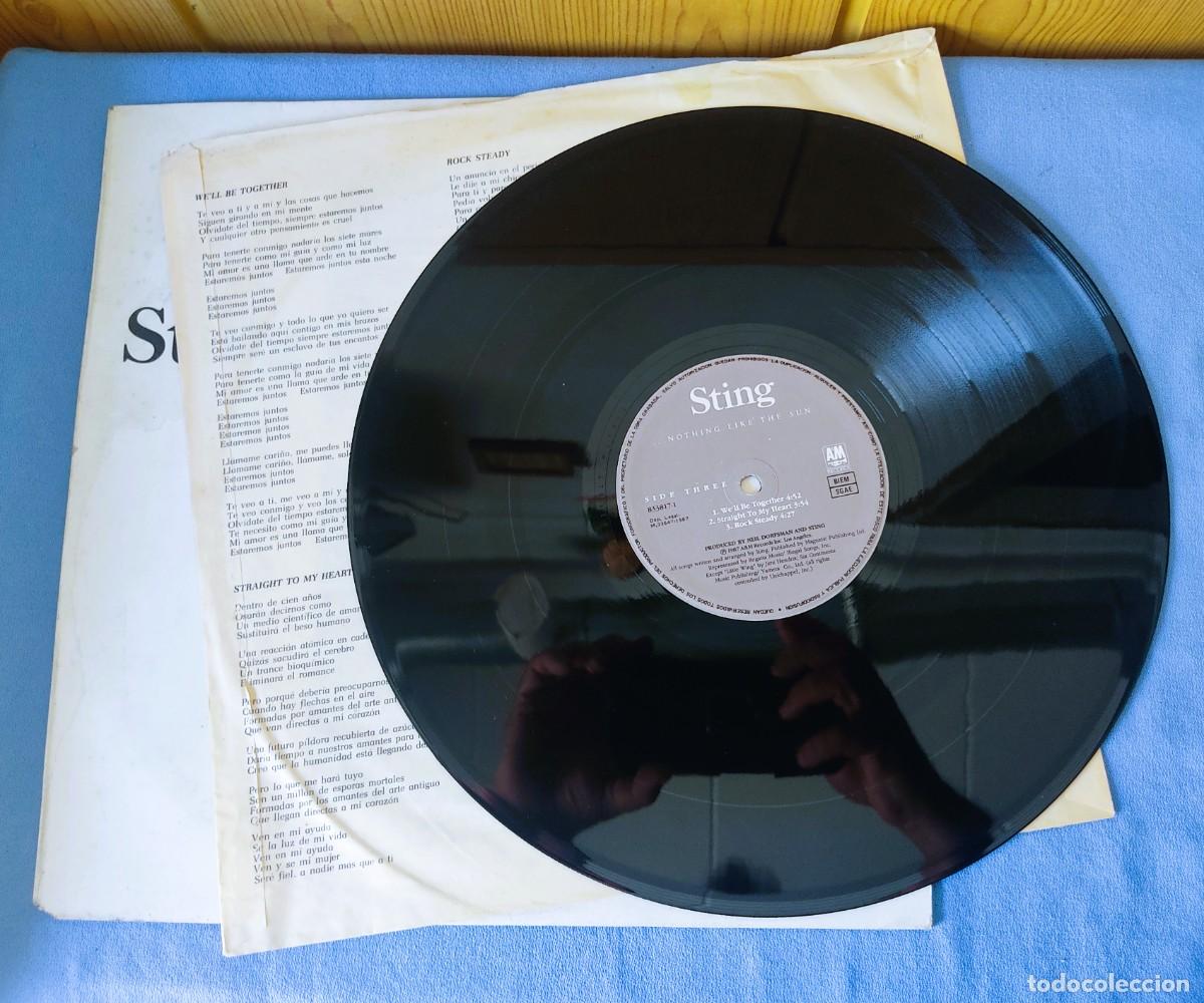 Discos de vinilo: DISCO LP DOBLE STING NOTHING LIKE THE SUN - Foto 8