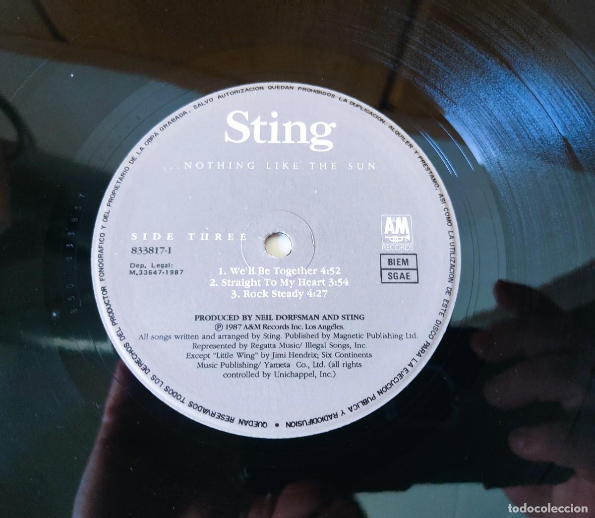 Discos de vinilo: DISCO LP DOBLE STING NOTHING LIKE THE SUN - Foto 9