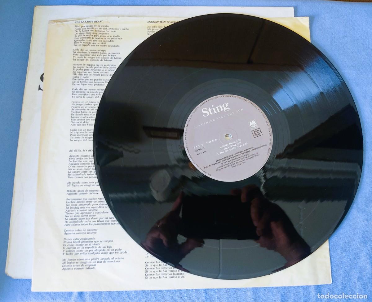 Discos de vinilo: DISCO LP DOBLE STING NOTHING LIKE THE SUN - Foto 10