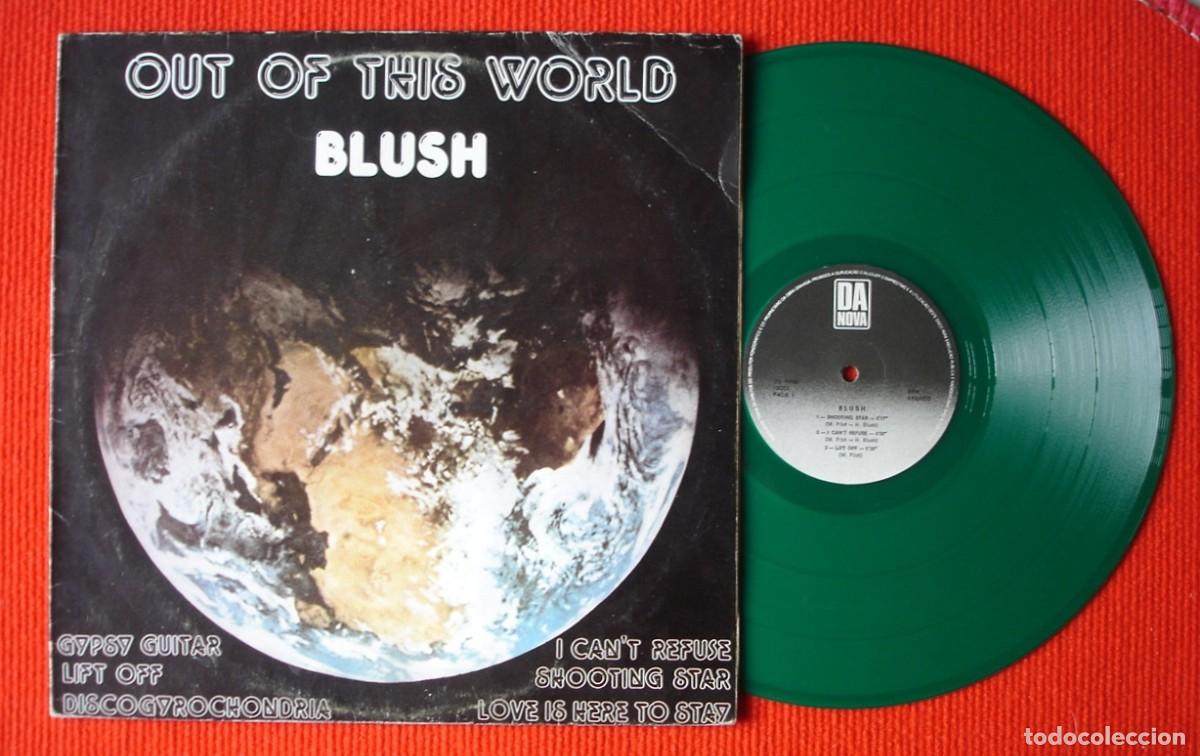 Discos de vinilo: Blush. Out of this World. LP Vinilo. Color verde transl&uacute;cido.