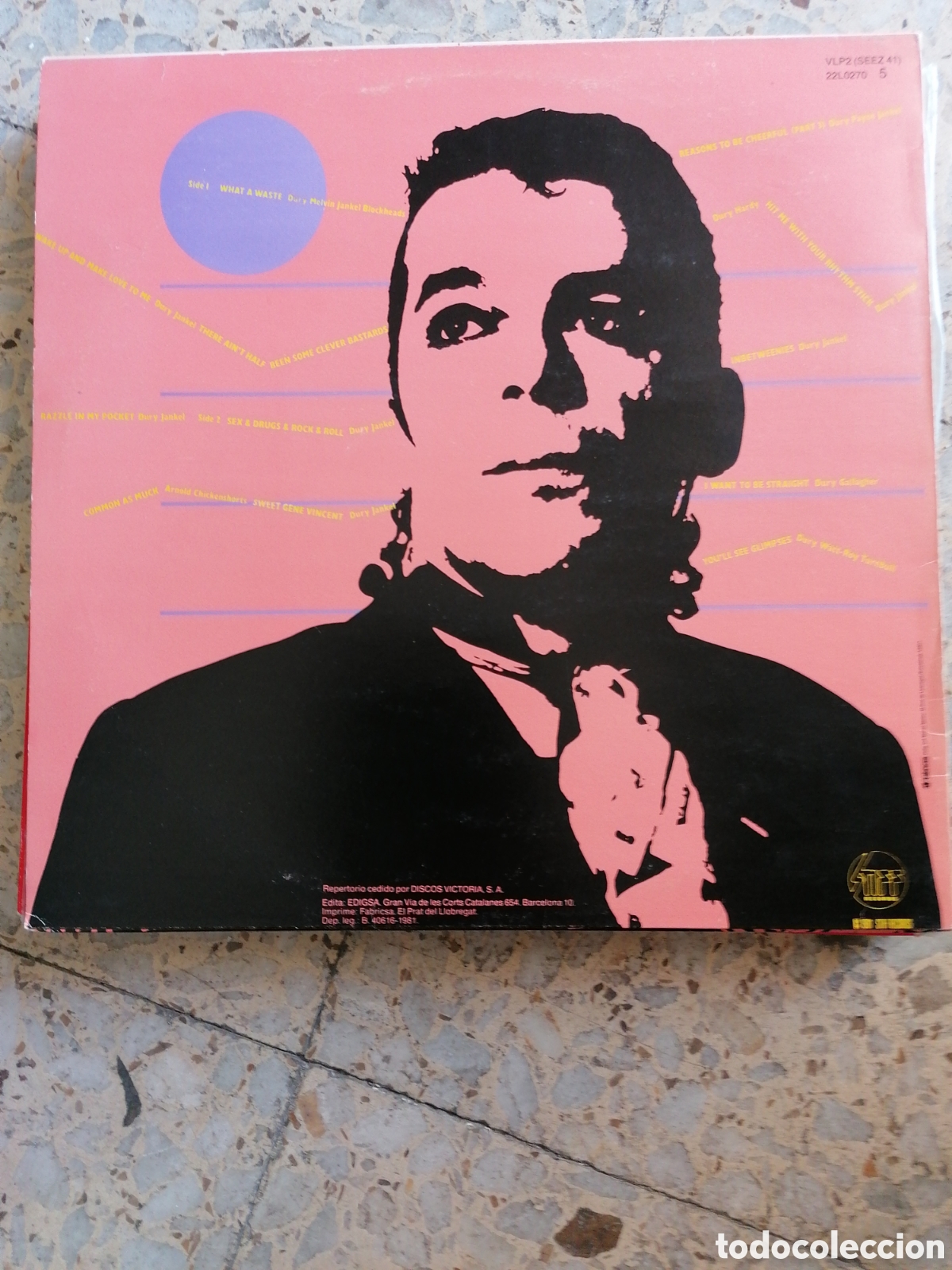 Discos de vinilo: LP IAN DURY EXITOS DURY 1981 ESPA&Ntilde;A EX - Foto 2
