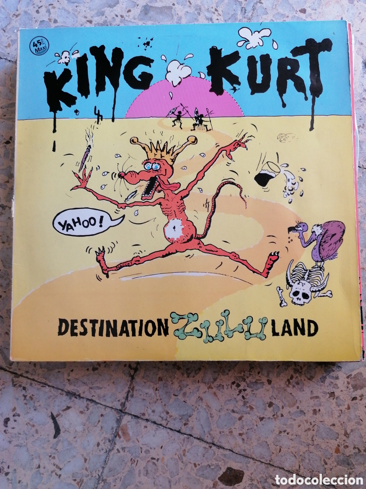 Discos de vinilo: MAXI SINGLE 12&rdquo; KING KURT DESTINATION ZULULAND 1984 ESPA&Ntilde;A EX
