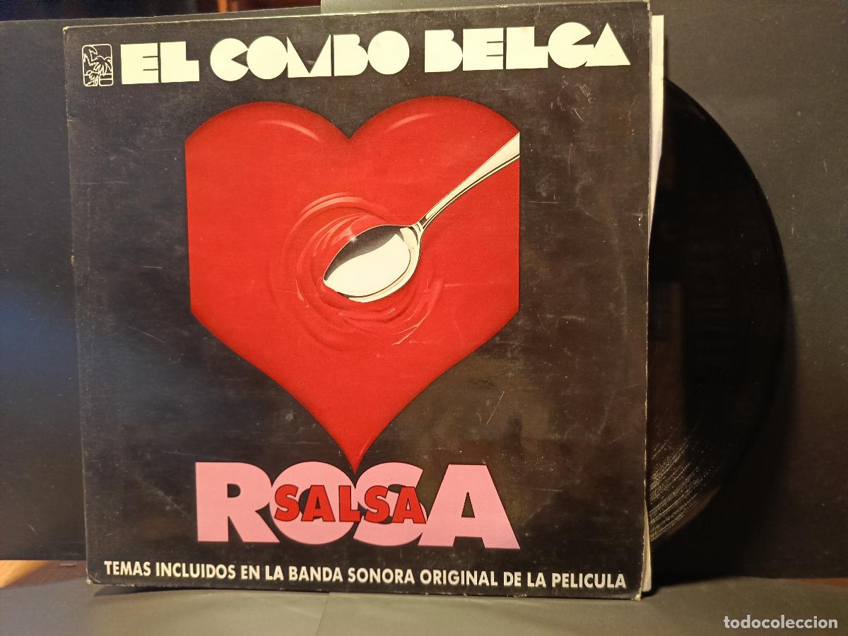 Discos de vinilo: LP EL COMBO BELGA-LP bso - SALSA ROSA- ORIGINAL DEL 92 CON ENCARTE pepeto
