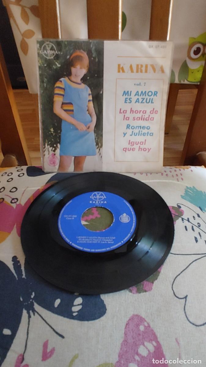 Discos de vinilo: KARINA-EP MI AMOR ES AZUL +3-MEXICO