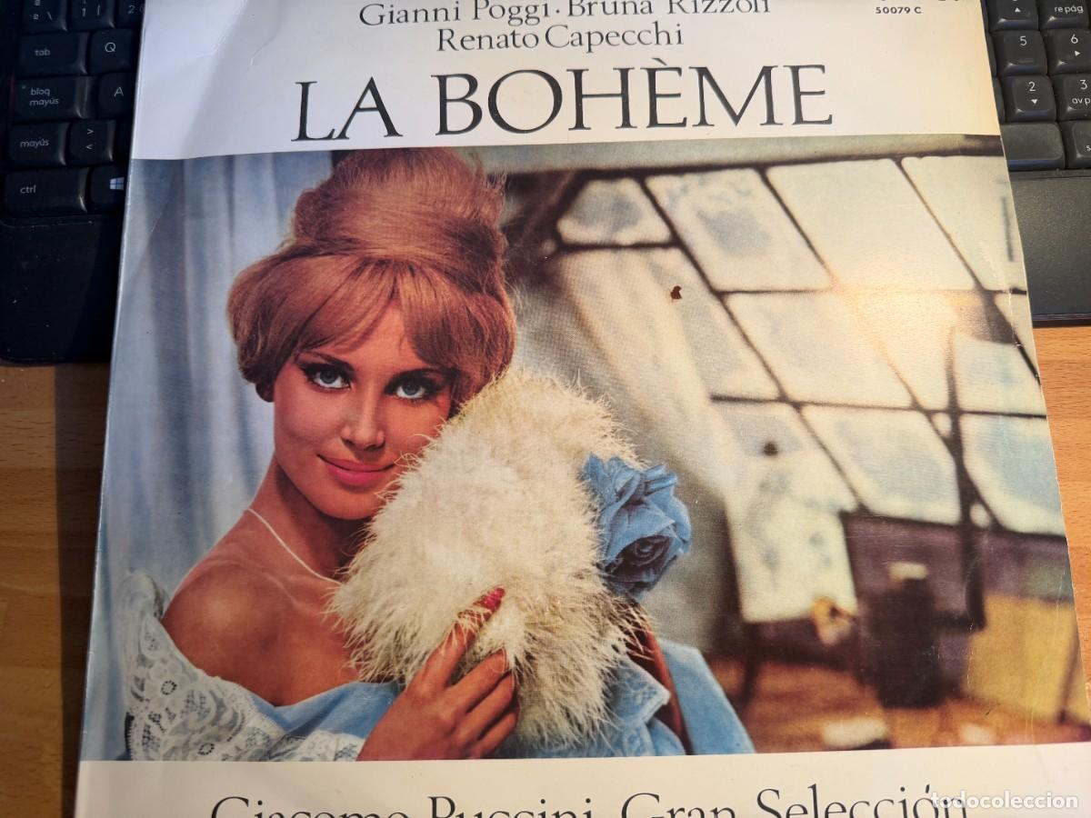 Discos de vinilo: S1- GIACOMO PUCCINI - LA BOH&Egrave;ME - LP PERGOLA. 50079C - ESPA&Ntilde;A 1966. Ed Especial Circulo Lectores