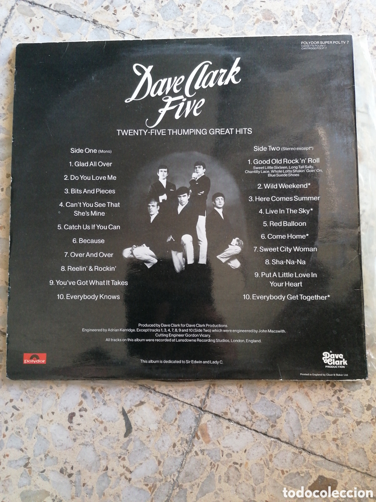 Discos de vinilo: LP DAVE CLARK FIVE 25 THUMPING GREAT HITS 1978 UK INSERT EX - Foto 2