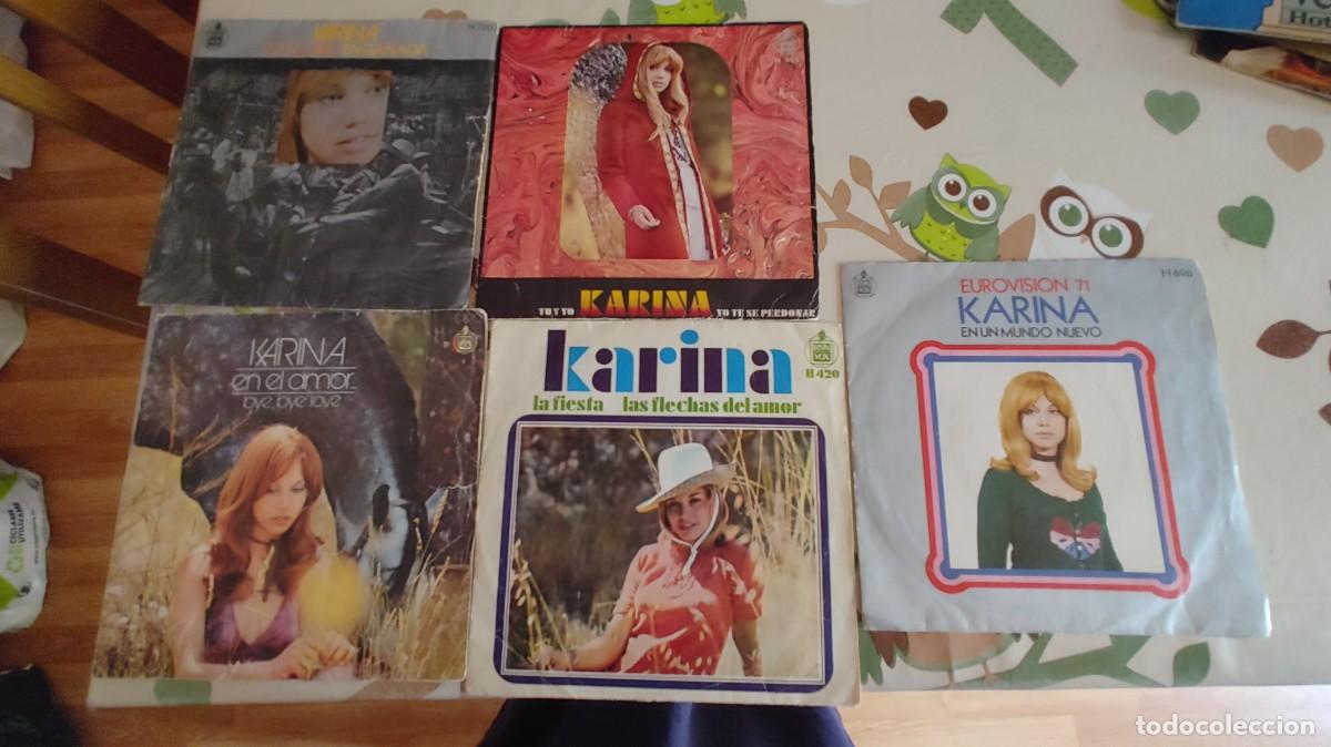 Discos de vinilo: KARINA-LOTE DE 5 SINGLES