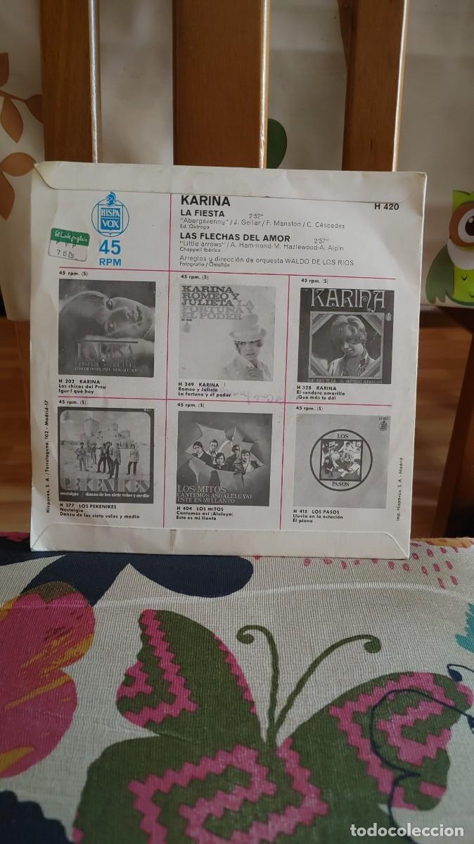 Discos de vinilo: KARINA-SINGLE LA FIESTA - Foto 2