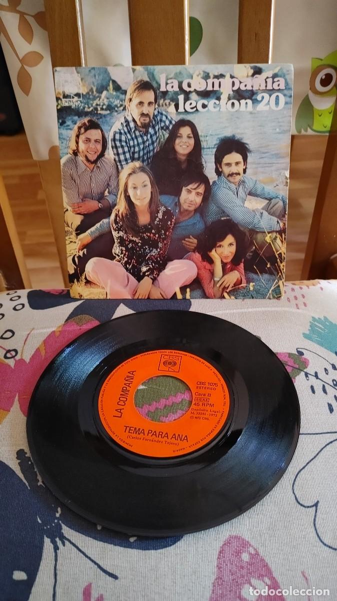 Discos de vinilo: LA COMPA&Ntilde;IA-SINGLE LECCION 20 - Foto 1