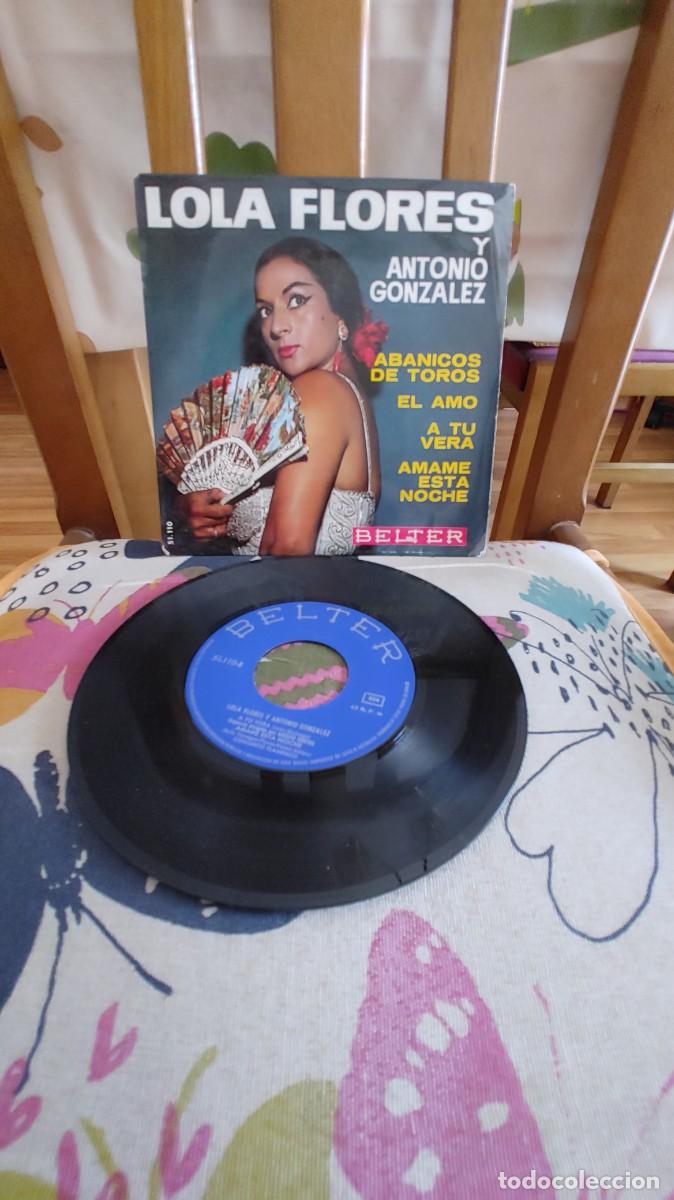 Discos de vinilo: LOLA FLORES Y ANTONIO GONZALEZ-EP A TU VERA +3