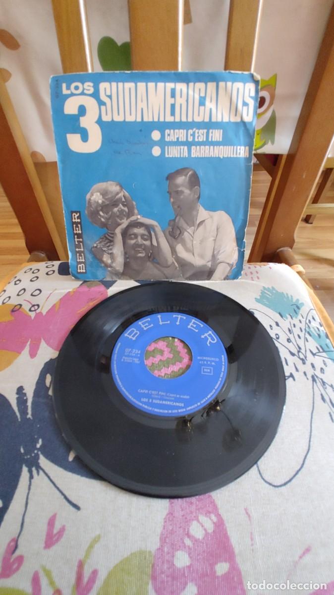 Discos de vinilo: LOS 3 SUDAMERICANOS-SINGLE CAPRI C'EST FINI