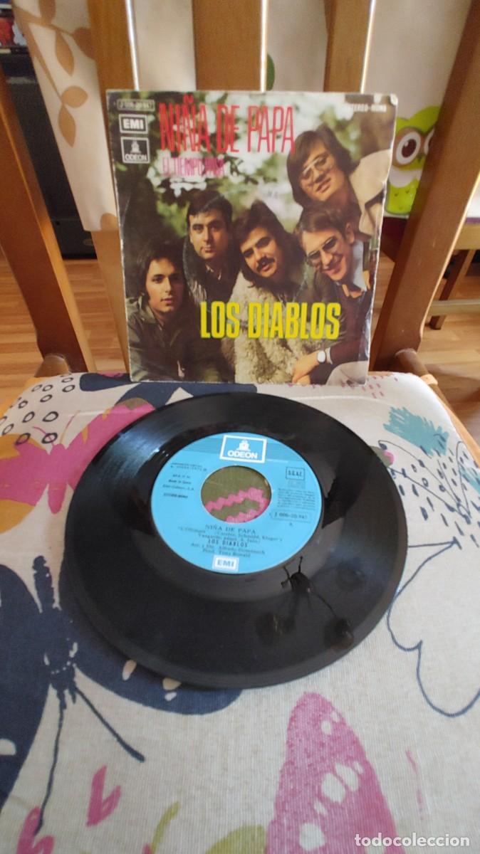 Discos de vinilo: LOS DIABLOS-SINGLE NI&Ntilde;A DE PAPA - Foto 1