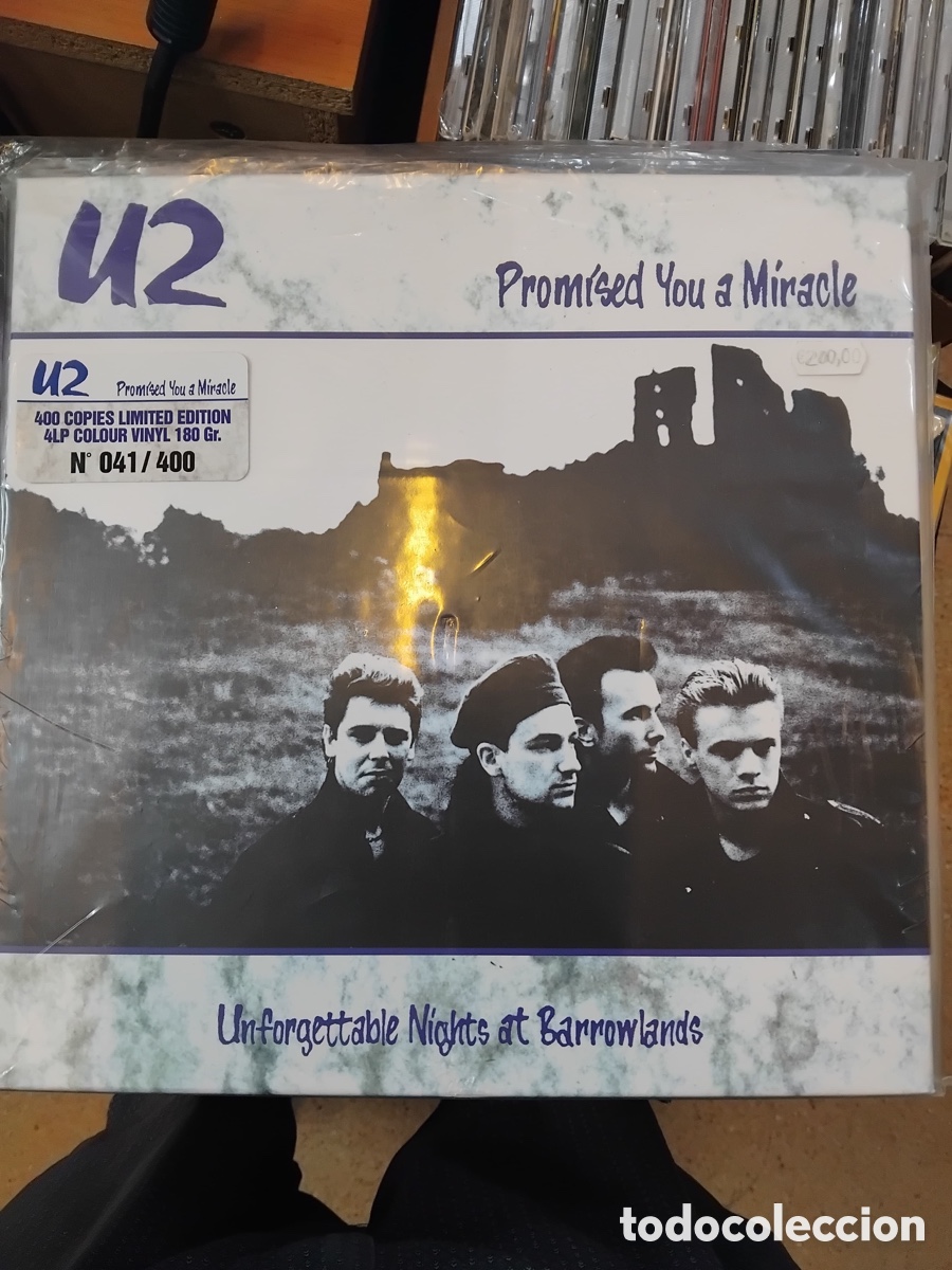 Discos de vinilo: U2 PROMISED. YOU A MIRACOLE. UN. FORGETTABLE. NIGHITS AT BARROWLANDS