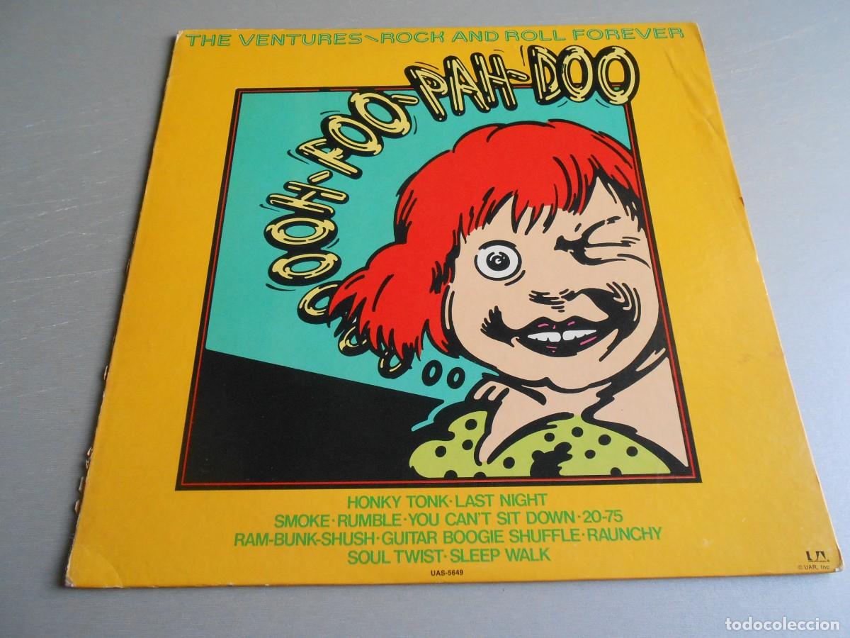Discos de vinilo: VENTURES, THE - ROCK AND ROLL FOREVER -, LP, HONKY TONK + 10, A&Ntilde;O 1972, UNITED ARTISTS UAS-5649 USA