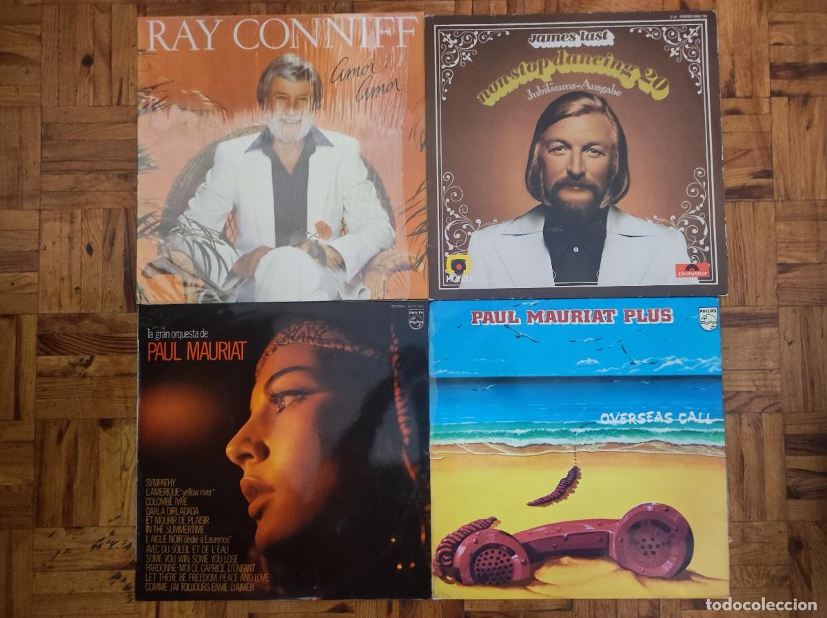 Discos de vinilo: Lote de 4 Vinilos (5 LPs) - Easy Listening, Orquesta y Pop Instrumental (Ray Conniff, Paul Mauriat,
