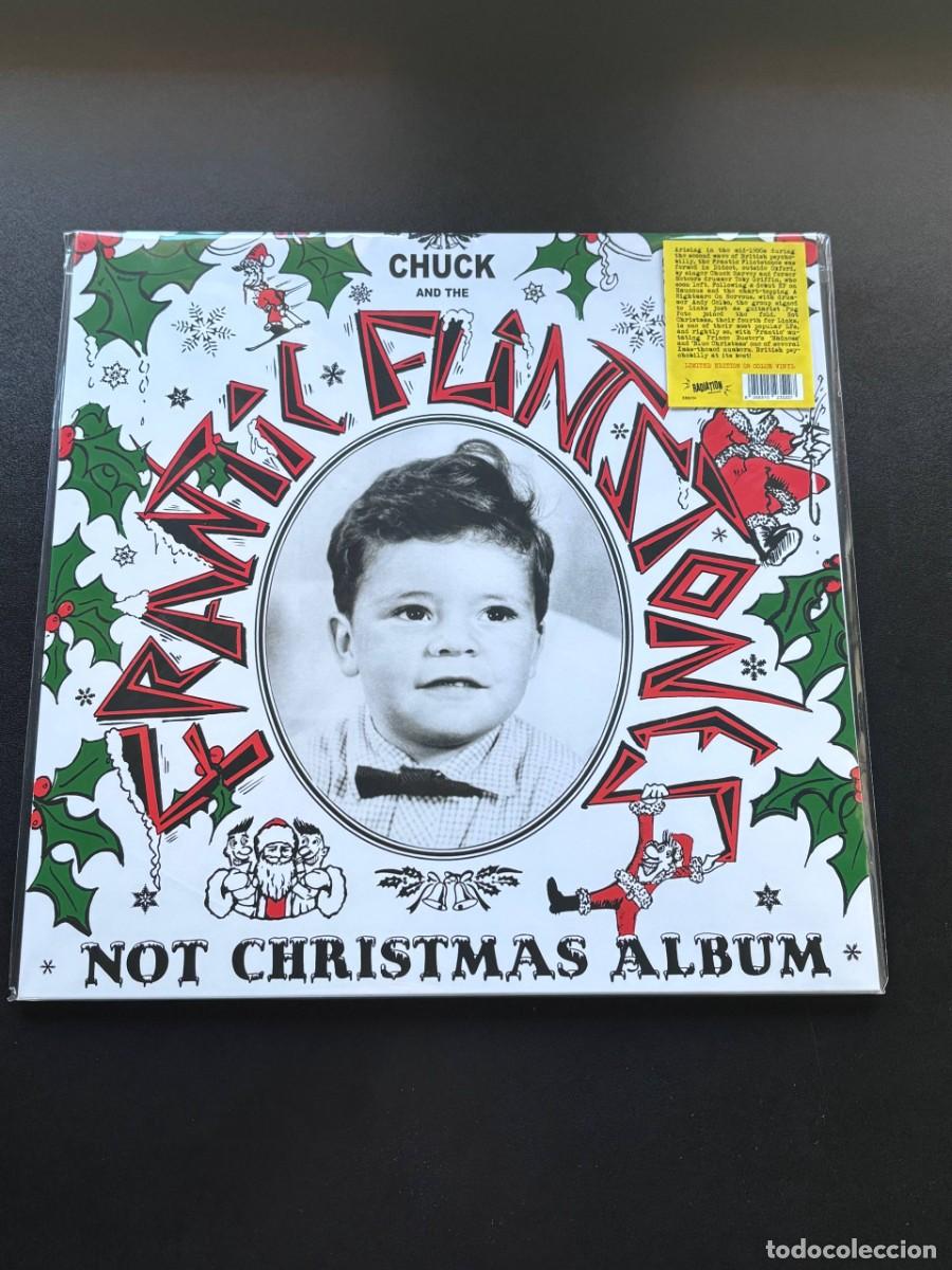 Discos de vinilo: Frantic Flintstones Not Christmas Album Disco de vinilo blanco LP psychobilly psycho punk