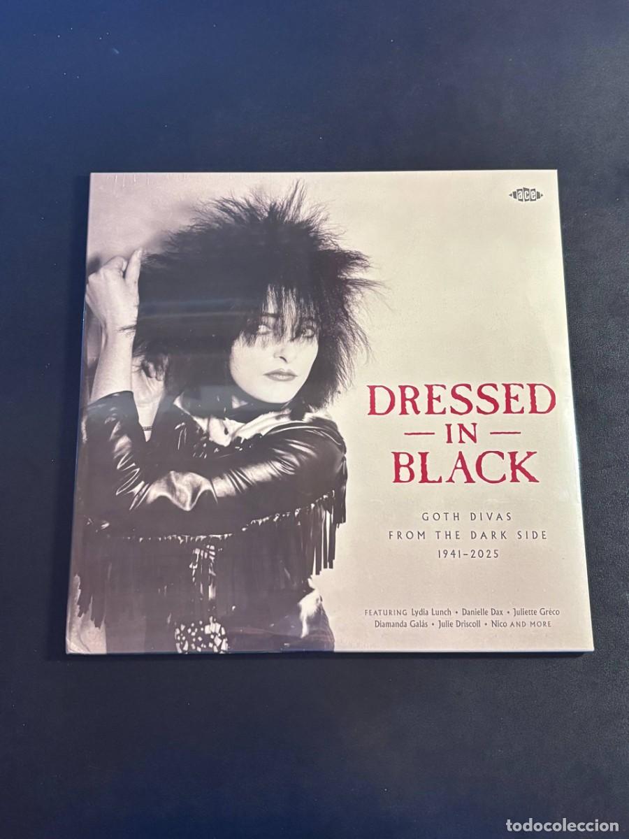 Discos de vinilo: Dressed In Black Goth Divas From The Dark Side 1941-2025 vinilo LP cramps Shangri-Las billie holiday