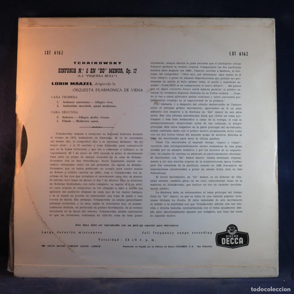 Discos de vinilo: TCHAIKOVSKY, MAAZEL: VIENNA PHILHARMONIC &ndash; SYMPHONY NO. 2 - LP - Foto 2