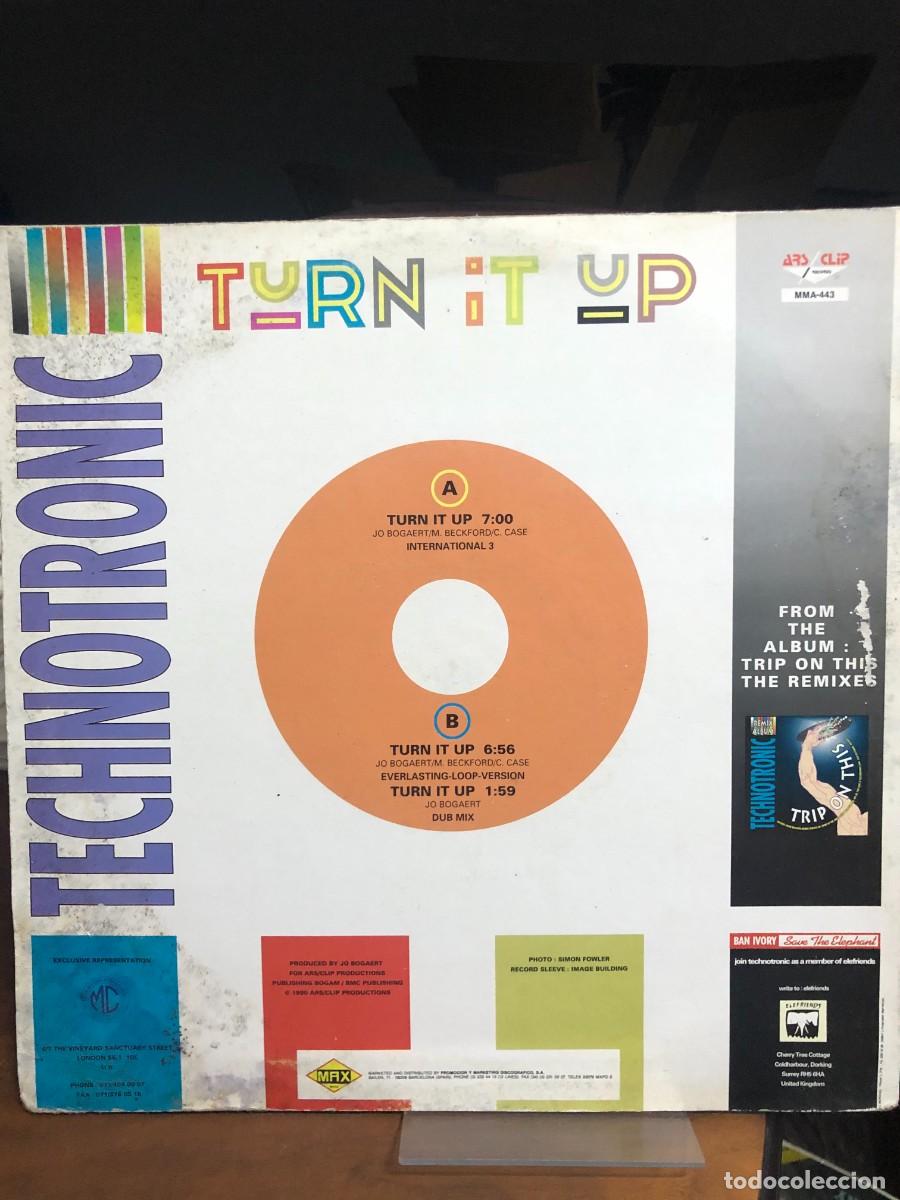 Discos de vinilo: Turn It Up (Maxi-Single) Technotronic - Foto 2