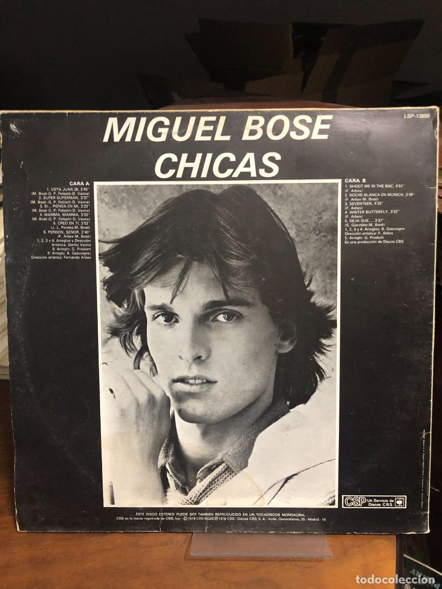 Discos de vinilo: Chicas - Miguel Bos&eacute; - Foto 2