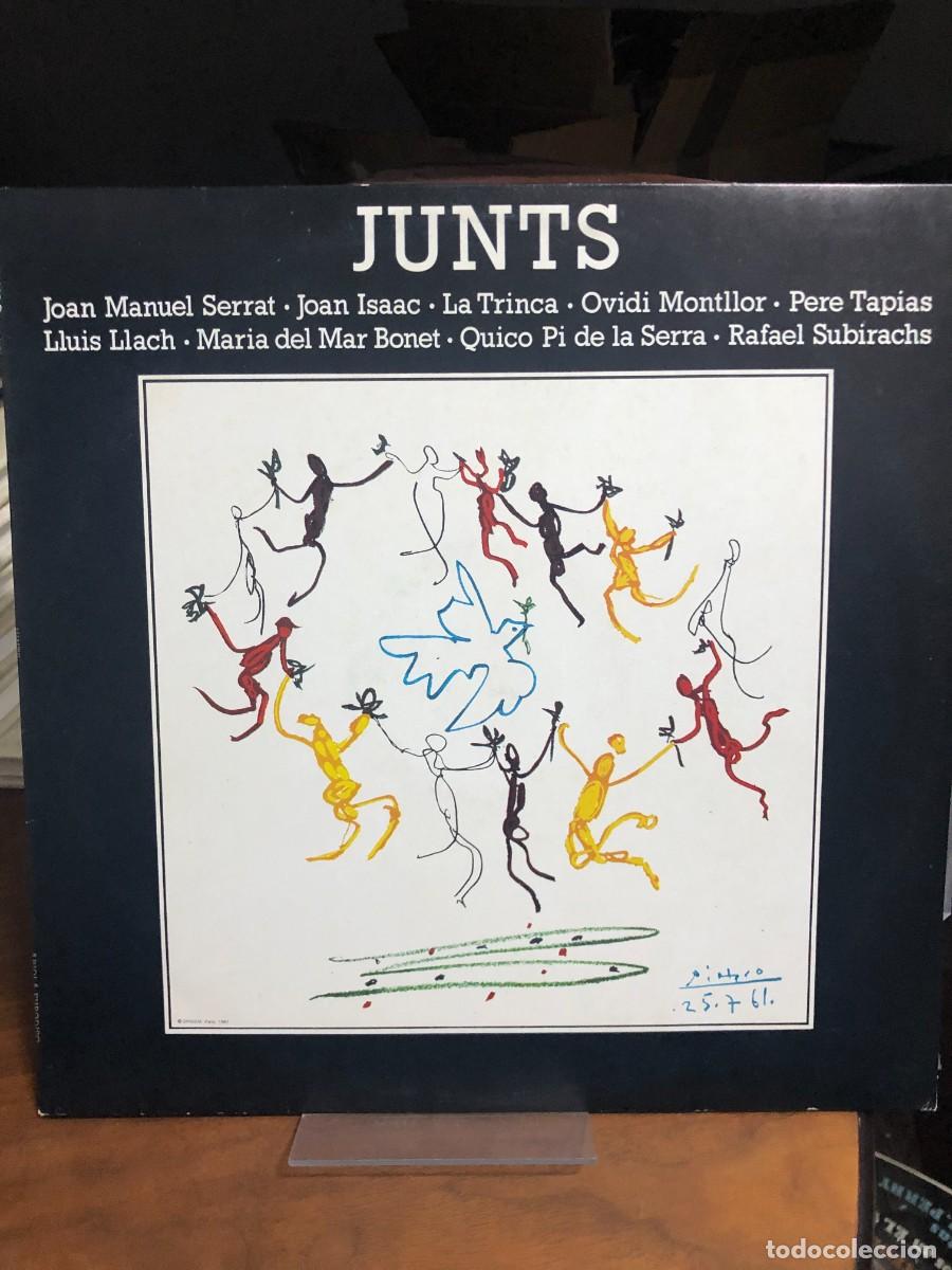 Discos de vinilo: Junts Varios (Serrat, Llach, M. del Mar Bonet, Ovidi Montllor, La Trinca, etc. - Portada de Picasso)
