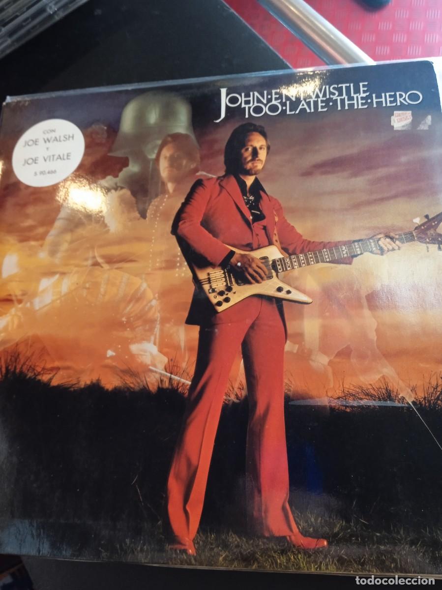 Discos de vinilo: JOHN ENTWISTLE- TOO LATE THE HERO. LP