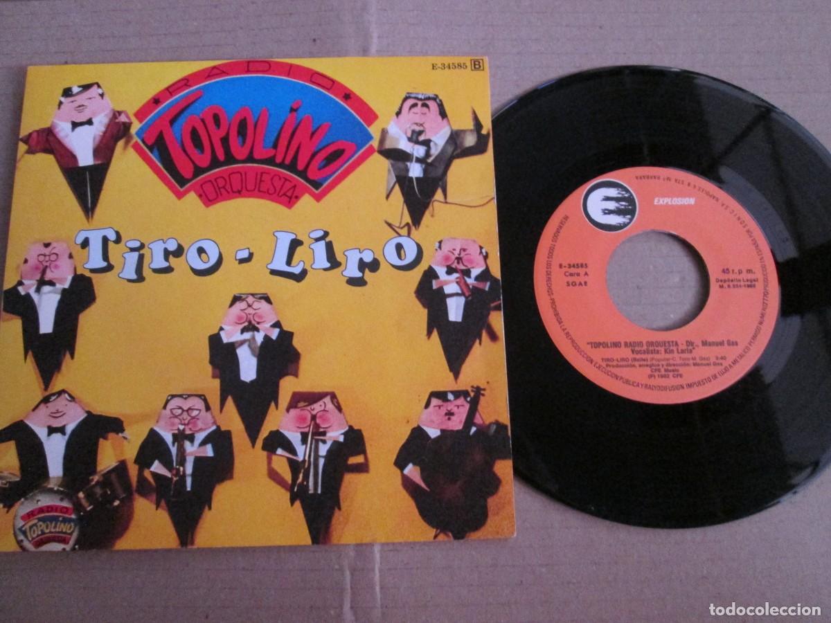 Discos de vinilo: TOPOLINO RADIO ORQUESTA - Tiro Liro / Rico Pastel. Single, ed espa&ntilde;ola 7&rdquo; 1982. Impecable (NM)