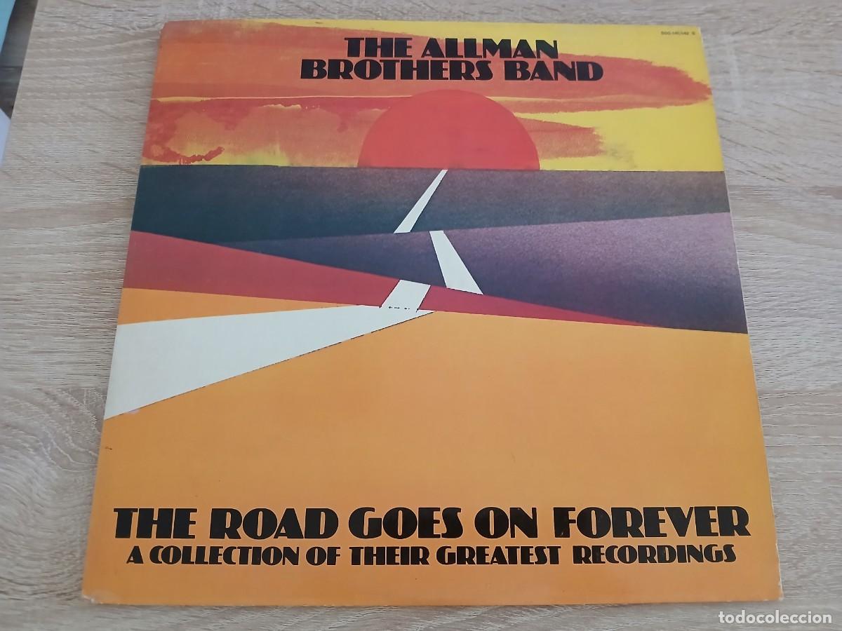 Discos de vinilo: THE ALLMAN BROTHERS BAND - THE ROAD GOES ON FOREVER - DOBLE LP - CARPETA ABIERTA - 1975