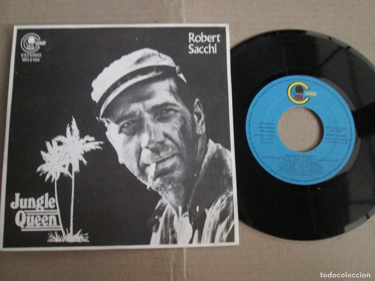 Discos de vinilo: ROBERT SACCHI - Jungle Queen / Casablanca. Single, ed espa&ntilde;ola 7&rdquo; 1982. Magn&iacute;fico estado VG+/NM