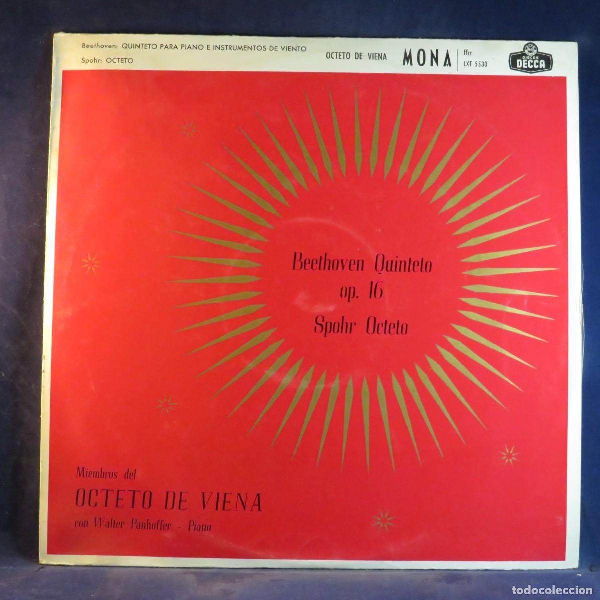 Discos de vinilo: BEETHOVEN &ndash; QUINTETO PARA PIANO Y INSTRUMENTOS DE VIENTO / OCTETO - LP