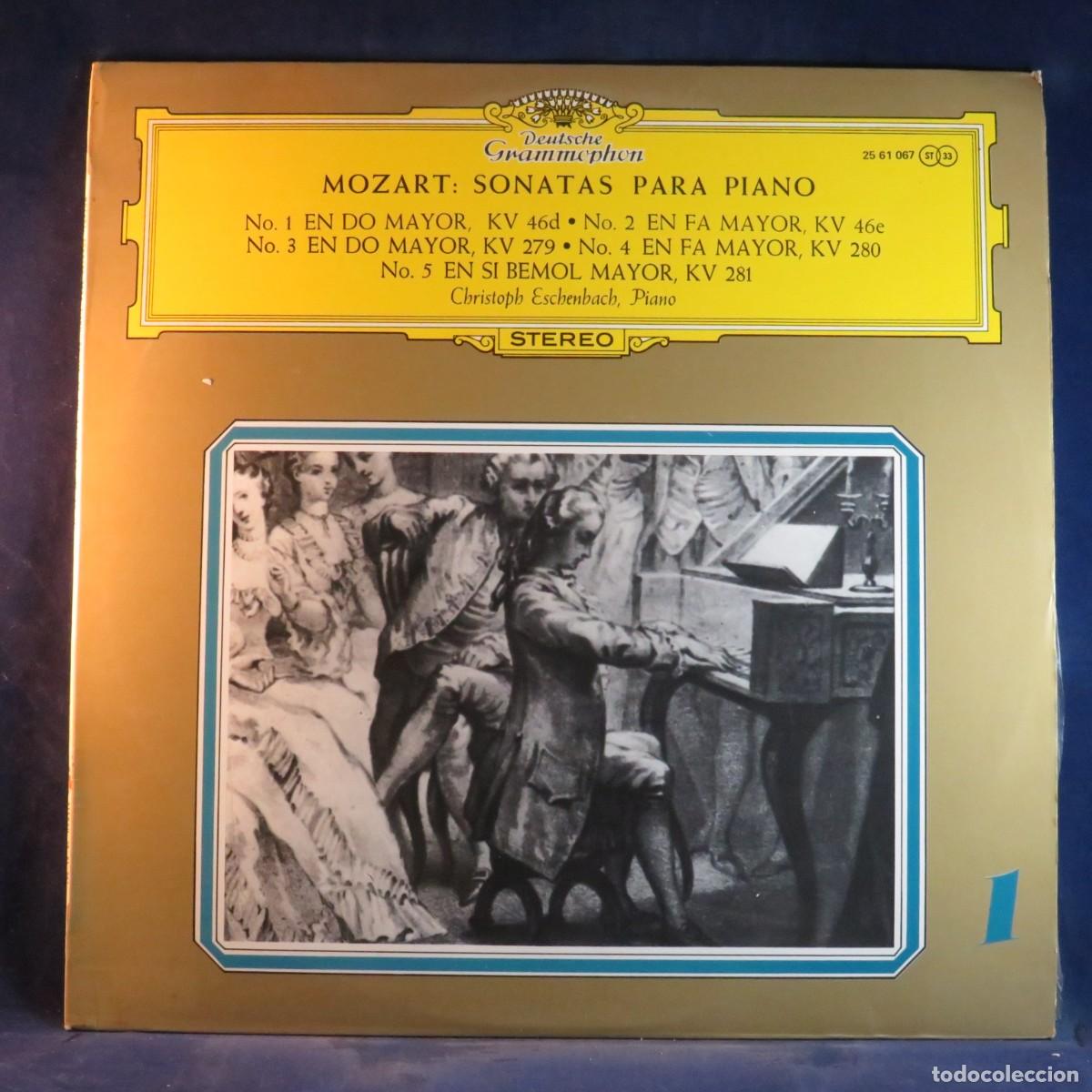 Discos de vinilo: MOZART, CHRISTOPH ESCHENBACH &ndash; SONATAS PARA PIANO - LP