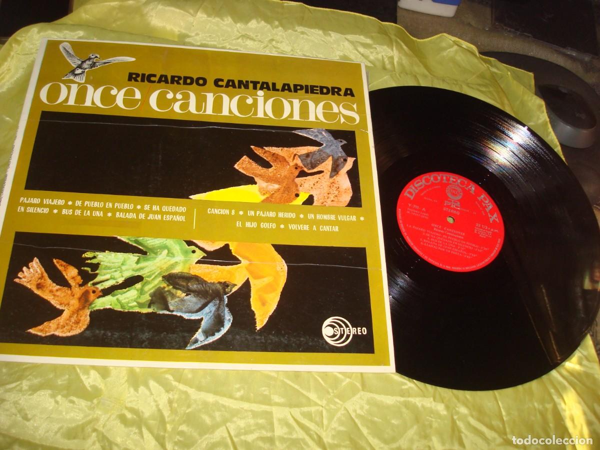 Discos de vinilo: RICARDO CANTALAPIEDRA. ONCE CANCIONES. DISCOTECA PAX, 1970. PORTADA ABIERTA. IMPECABLE (#)