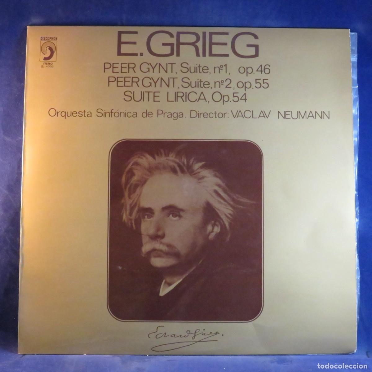 Discos de vinilo: E. GRIEG, PEER GYNT, VACLAV NEUMANN - DUITE LIRICA OP-.54 - LP