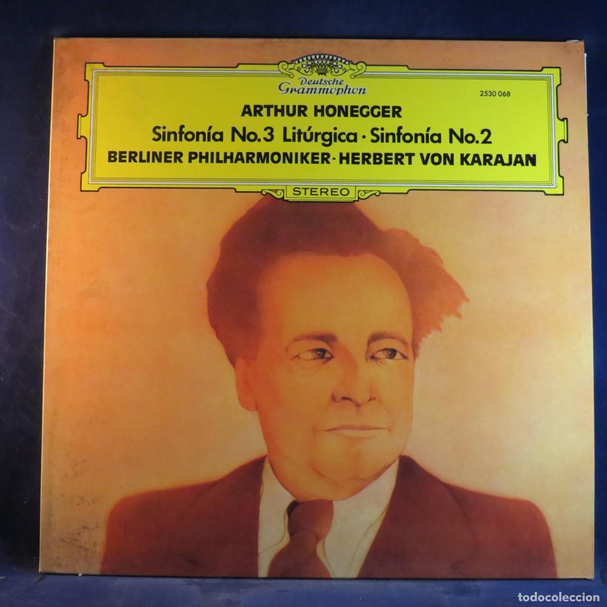 Discos de vinilo: ARTHUR HONEGGER, BERLINER PHILHARMONIKER &ndash; SYMPHONIE LITURGIQUE &middot; SYMPHONIE NR. 2 - LP