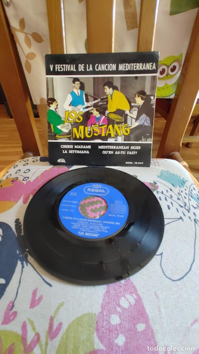 Discos de vinilo: LOS MUSTANG-EP CHERIE MADAME +3-BUEN ESTADO