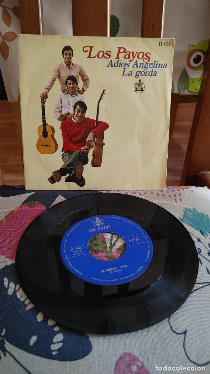 Discos de vinilo: LOS PAYOS-SINGLE ADIOS ANGELINA
