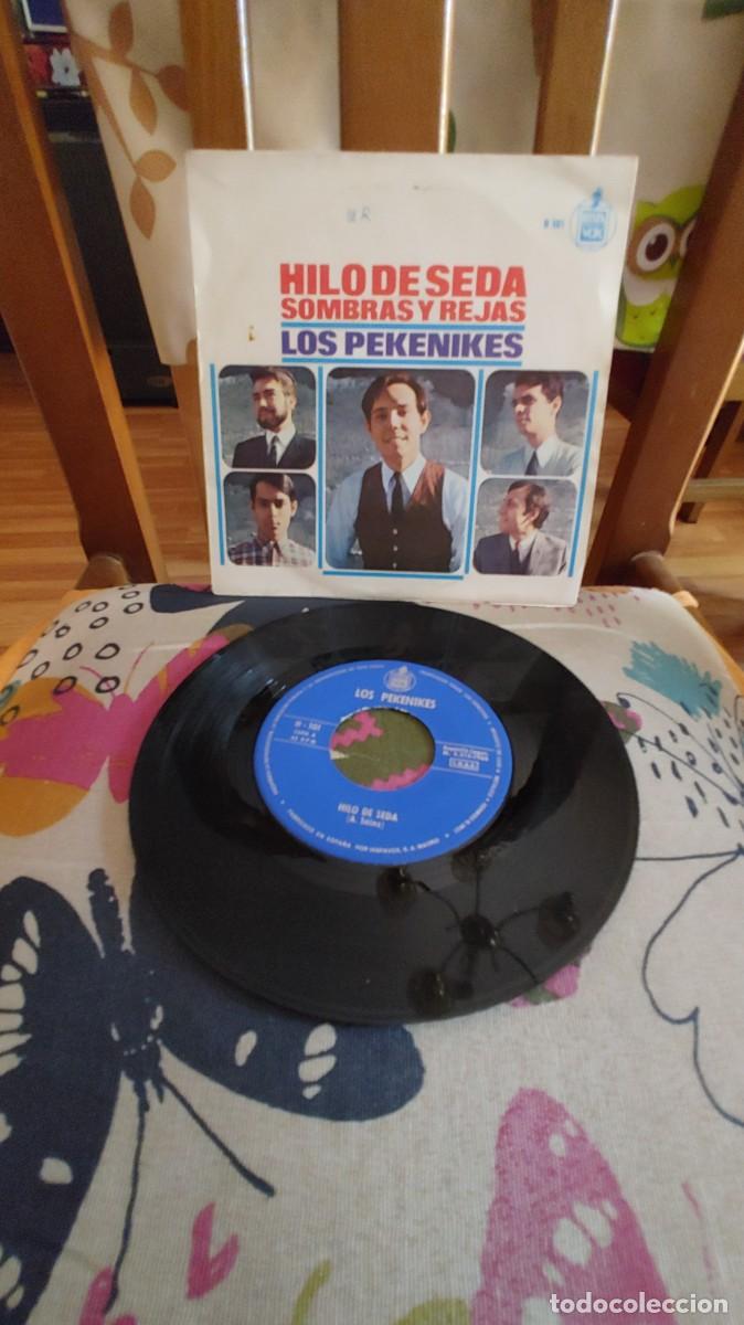 Discos de vinilo: LOS PEKENIKES-SINGLE HILO DE SEDA - Foto 1