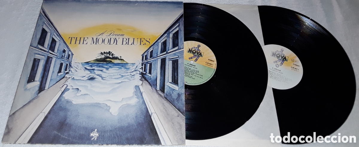 Discos de vinilo: 2 LP - THE MOODY BLUES - A DREAM - GATEFOLD - MADE IN GERMANY