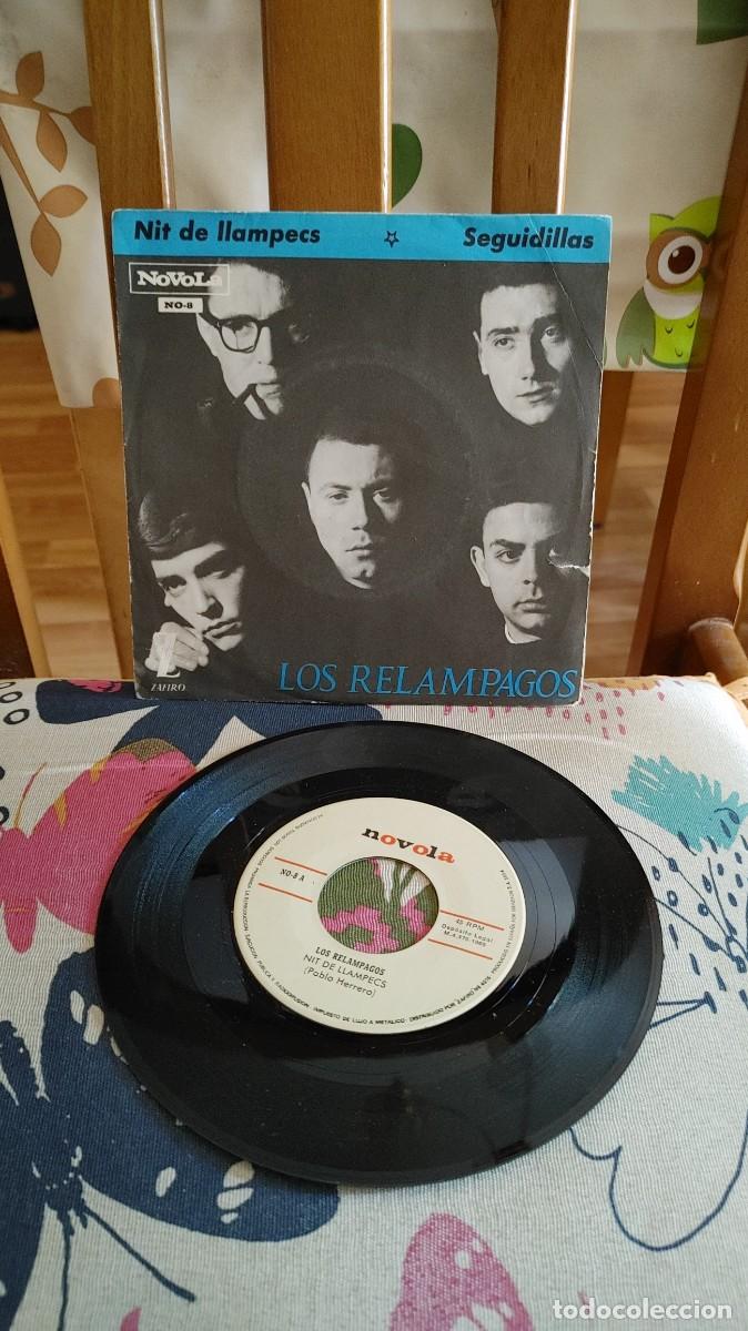 Discos de vinilo: LOS RELAMPAGOS-SINGLE NIT DE LLAMPECS