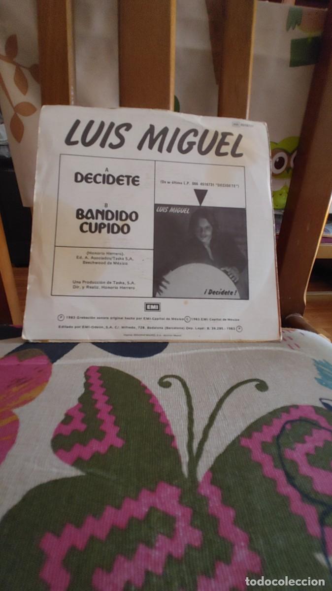 Discos de vinilo: LUIS MIGUEL-SINGLE DECIDETE - Foto 3
