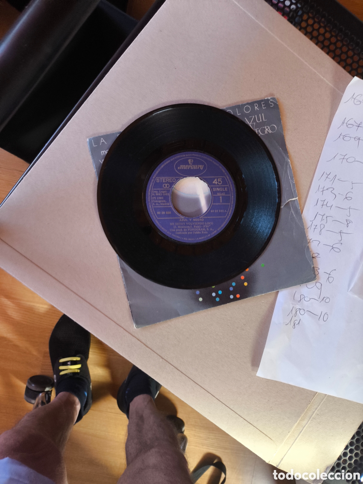 Discos de vinilo: Single de azul y negro.lote.A.n73 - Foto 3
