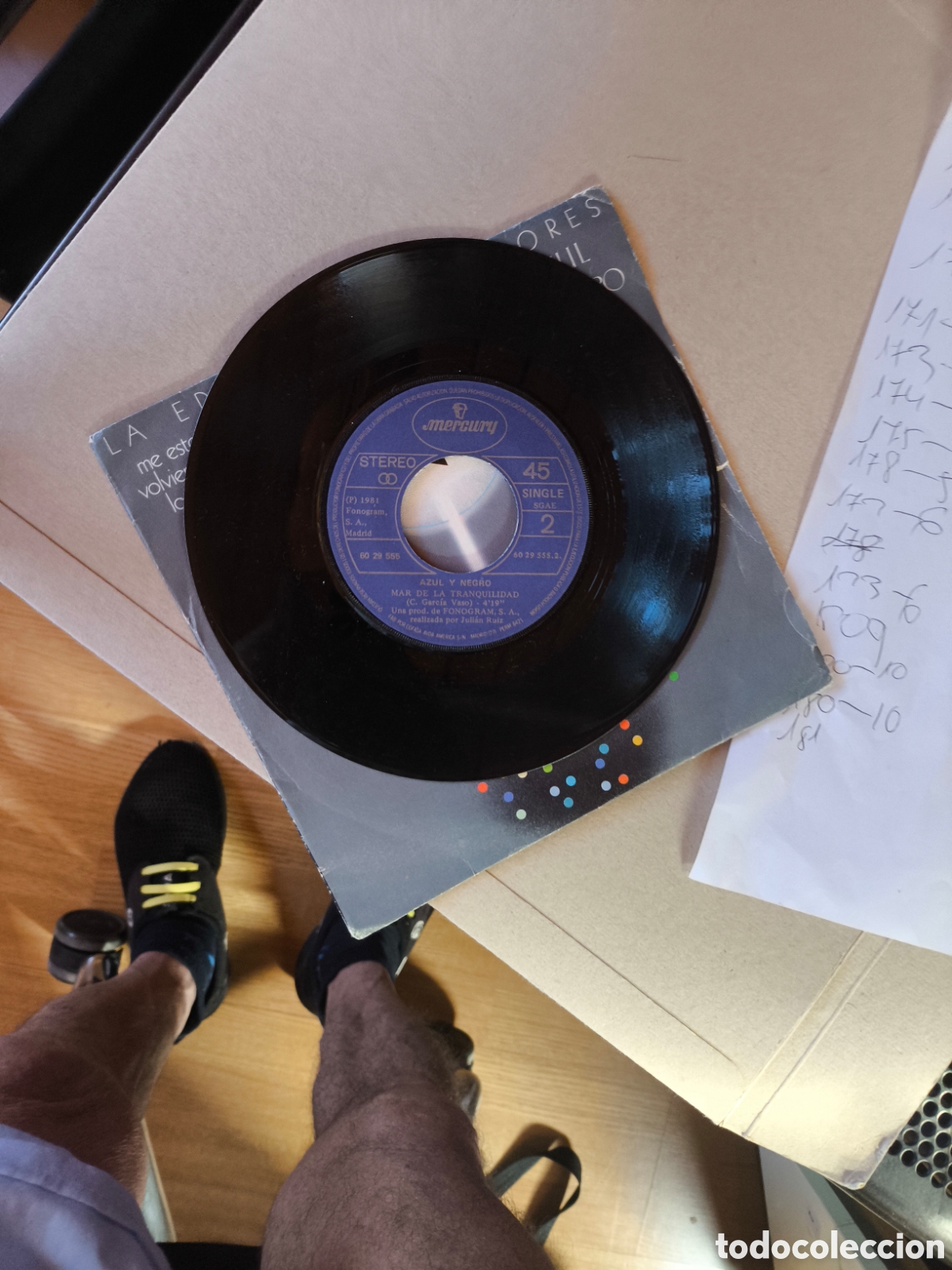 Discos de vinilo: Single de azul y negro.lote.A.n73 - Foto 4