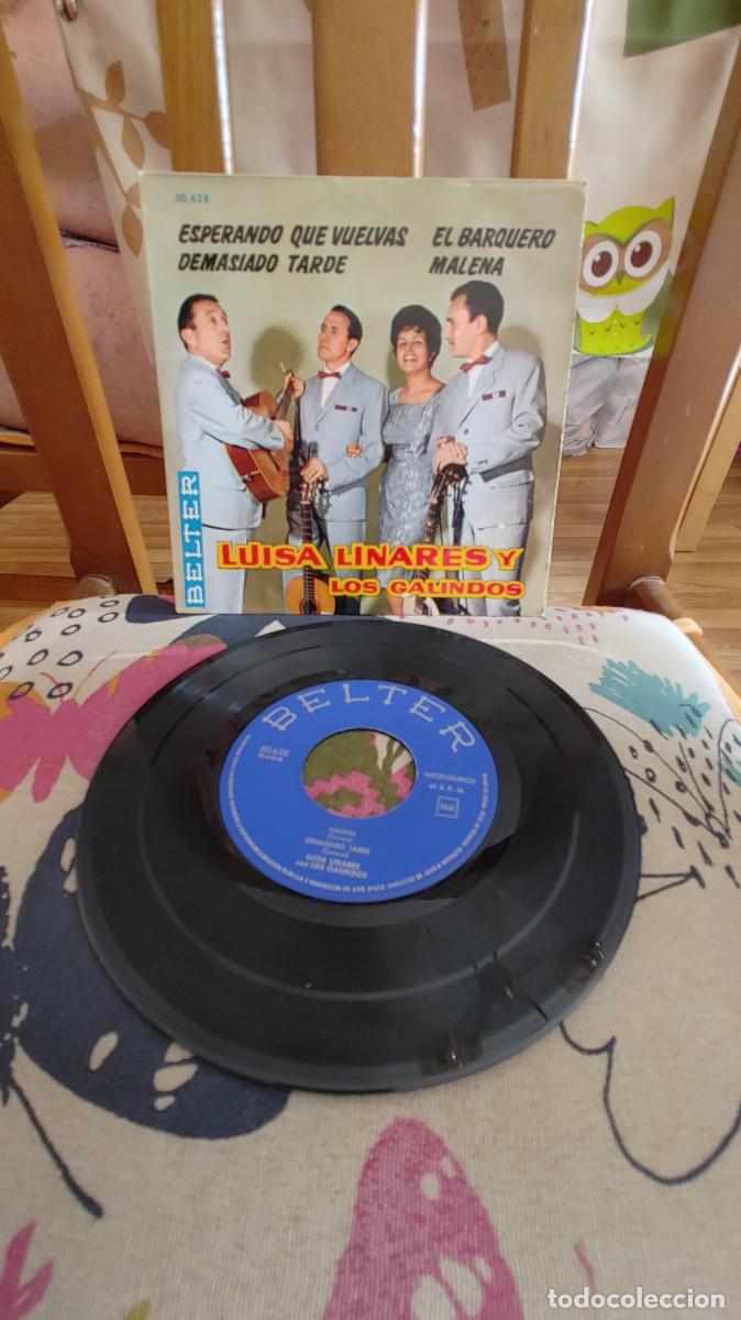 Discos de vinilo: LUISA LINARES Y LOS GALINDOS-EP EL BARQUERO +3