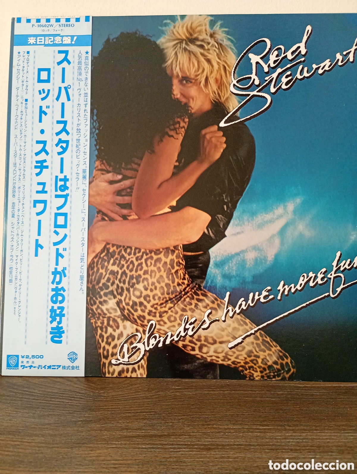 Discos de vinilo: Rod Stewart, blondes have more fun 1978. Made in Japan + Obi y encarte.