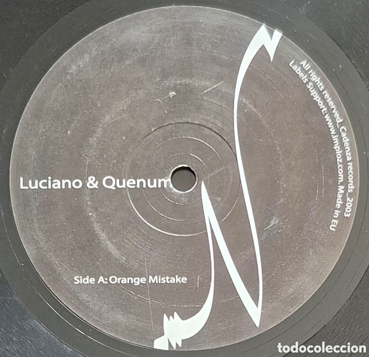 Discos de vinilo: MAXI - LUCIANO & QUENUM - ORANGE MISTAKE - 2003 SUIZA (MINIMAL TECHNO) - Foto 3