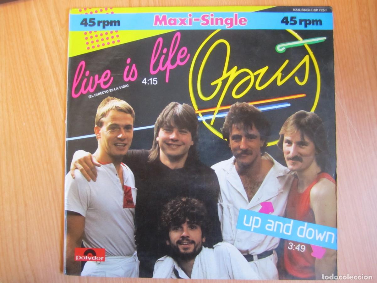 Discos de vinilo: disco vinilo opus live is life