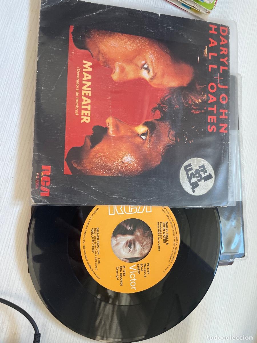 Discos de vinilo: Daryl hall y john oates maneater single