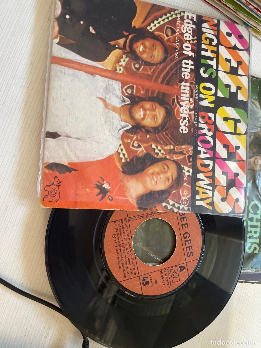 Discos de vinilo: Bee gees nights One broadway single