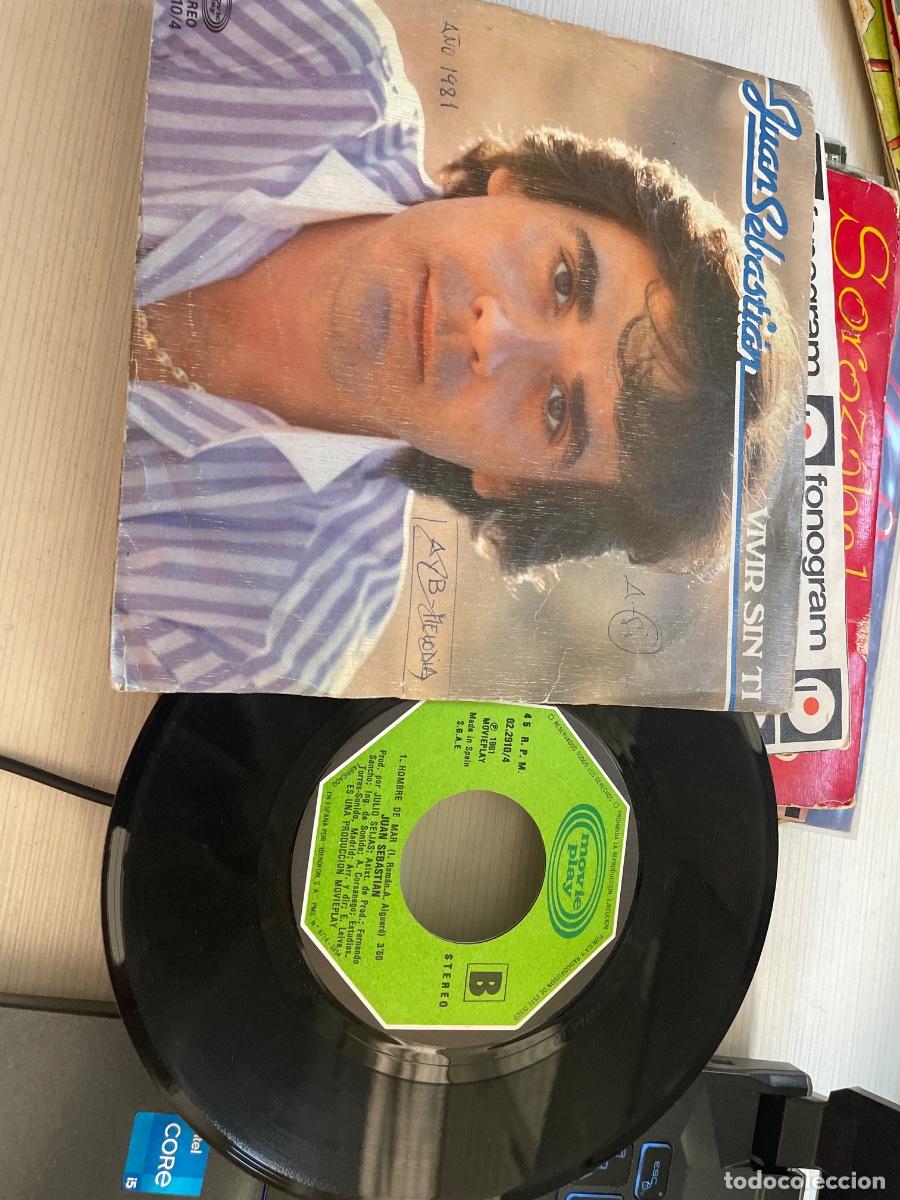 Discos de vinilo: Juan Sebasti&aacute;n vivir sin ti single - Foto 1