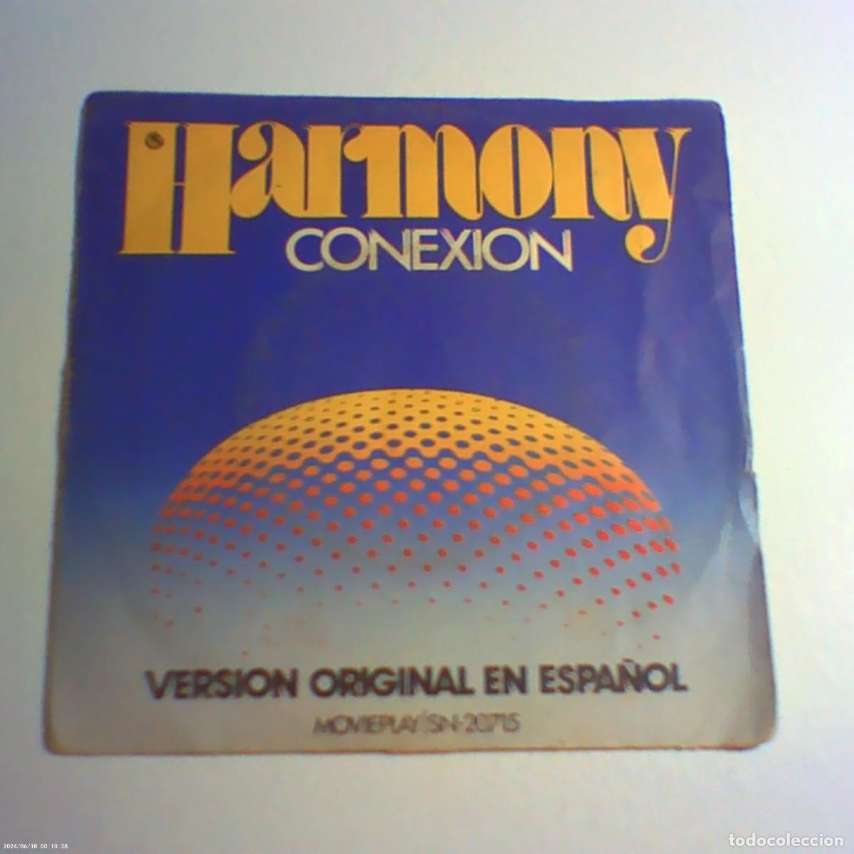 Discos de vinilo: single harmony. conexion. movie play 1973 spain (buen estado)